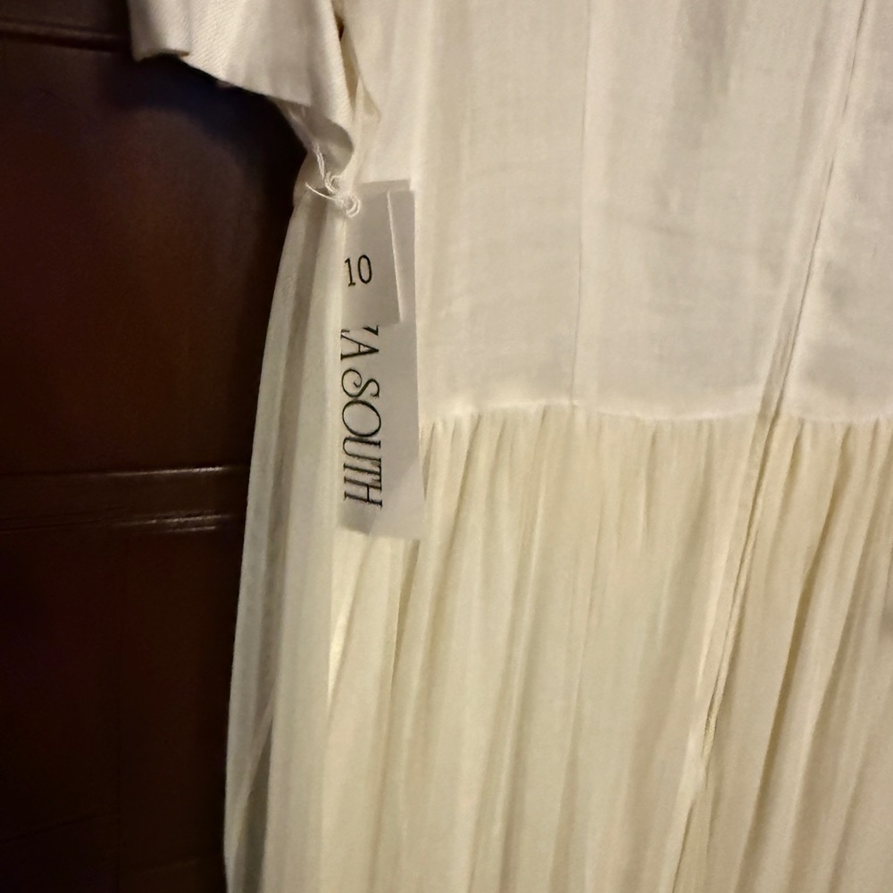 NWT Elegant Cream Dress Vintage Size 10 cottagecore - Picture 2 of 5